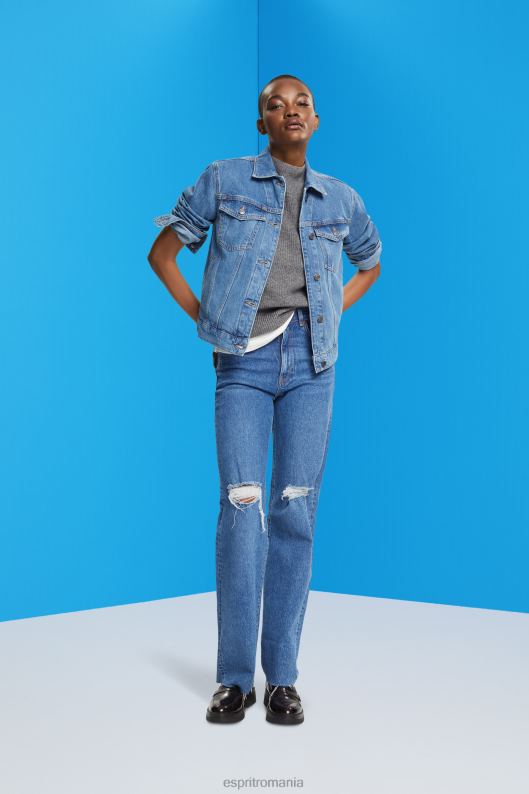 Esprit jacheta denim femei spalare medie albastra 2T6N8553 jachete