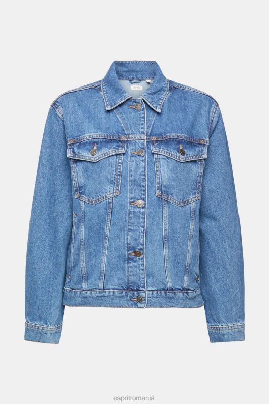 Esprit jacheta denim femei spalare medie albastra 2T6N8553 jachete