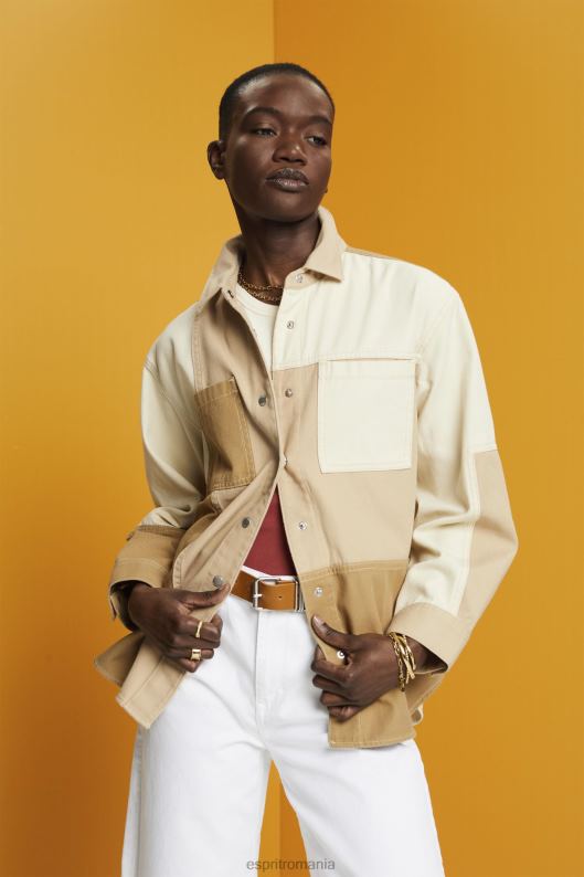 Esprit shacket mozaic femei bej 2T6N8293 jachete