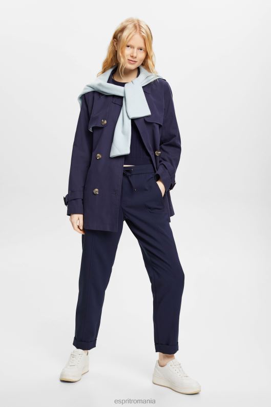 Esprit pantaloni stil jogger femei marina 2T6N826 joggeri