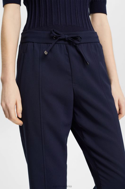 Esprit pantaloni stil jogger femei marina 2T6N826 joggeri