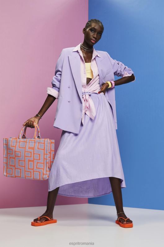 Esprit blazer dublu femei lavandă 2T6N8256 paltoane