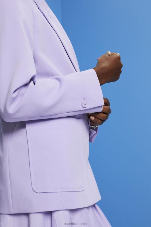 Esprit blazer dublu femei lavandă 2T6N8256 paltoane