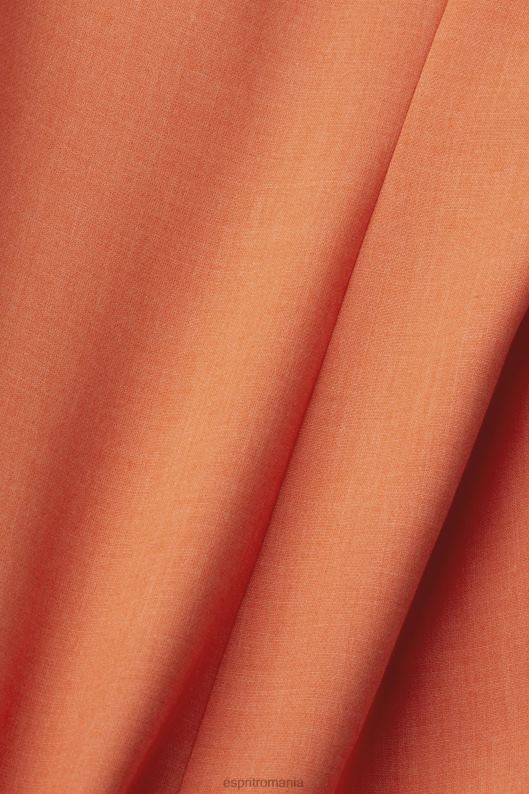 Esprit blazer supradimensionat la două piept femei portocaliu rosu 2T6N8313 paltoane