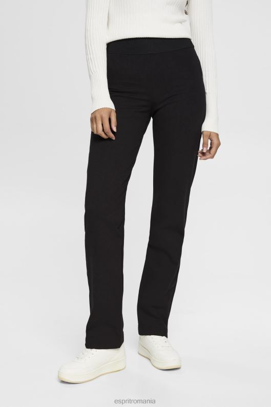 Esprit pantaloni cu fermoar cu tiv femei negru 2T6N8248 pantaloni