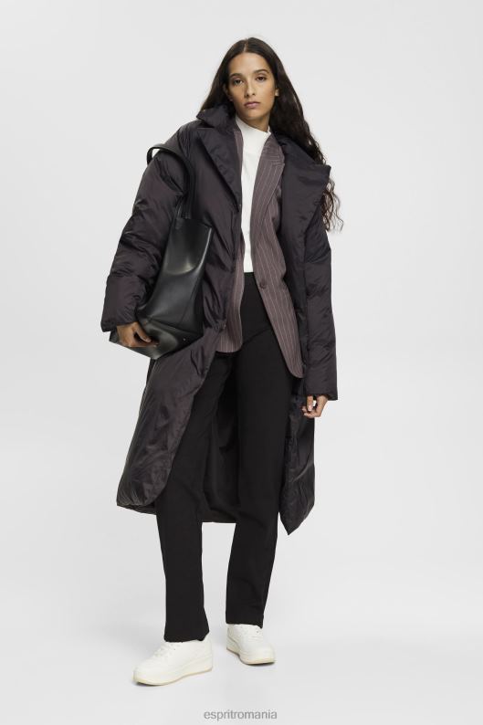 Esprit pantaloni cu fermoar cu tiv femei negru 2T6N8248 pantaloni