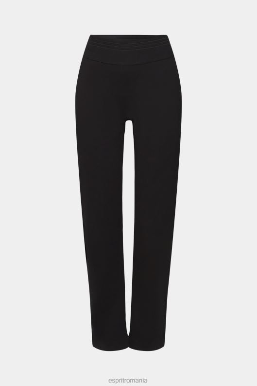 Esprit pantaloni cu fermoar cu tiv femei negru 2T6N8248 pantaloni