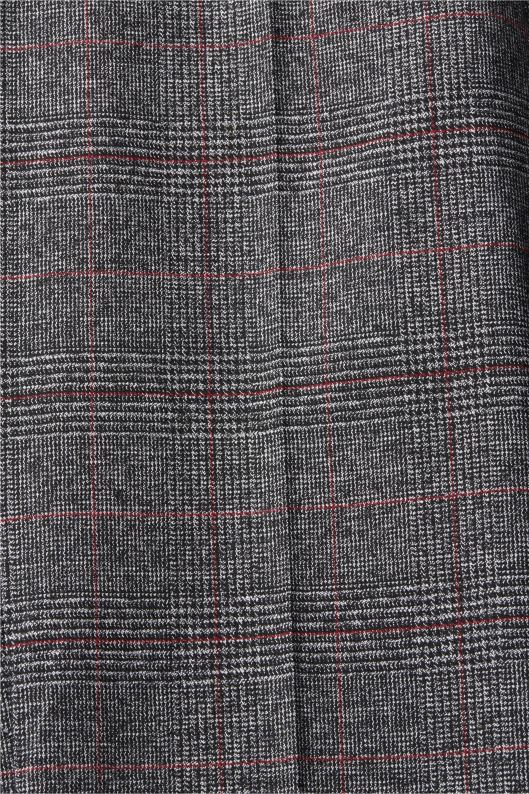 Esprit pantaloni cu talie mare cu carouri femei antracit 2T6N8249 pantaloni