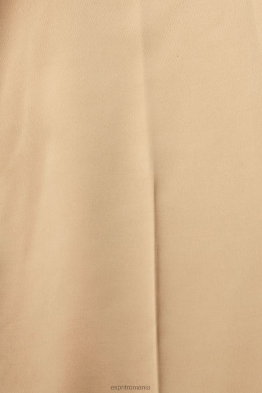 Esprit pantaloni cu tiv despicat cu talie mare femei bej crem 2T6N8326 pantaloni