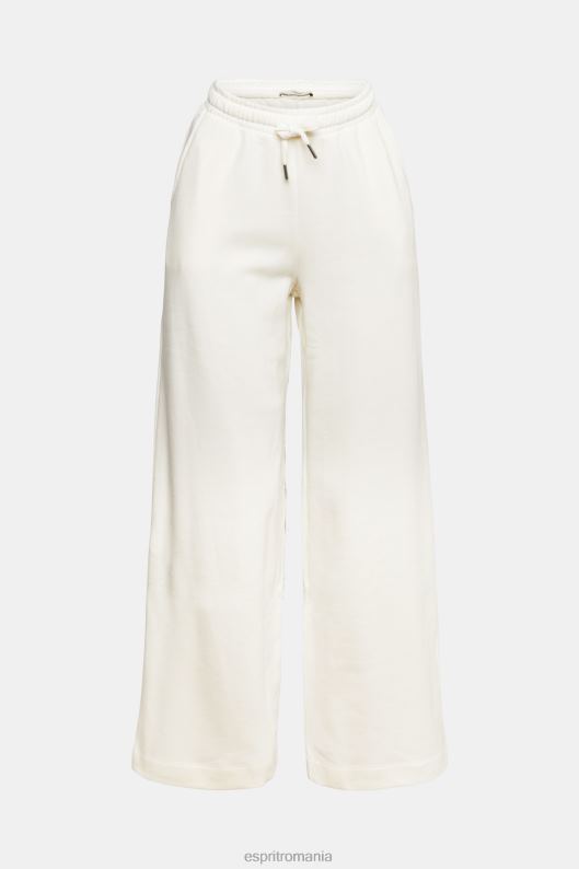 Esprit pantaloni de trening cu picioare largi femei aproape alb 2T6N8527 pantaloni