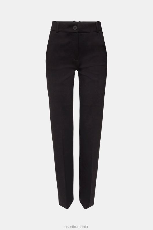 Esprit pantaloni elastici cu talie mare femei negru 2T6N8335 pantaloni