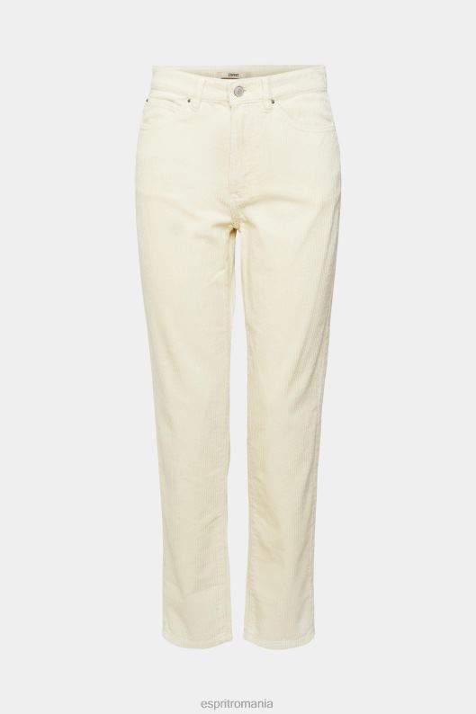 Esprit pantaloni mom fit cu șnur femei gheaţă 2T6N8252 pantaloni