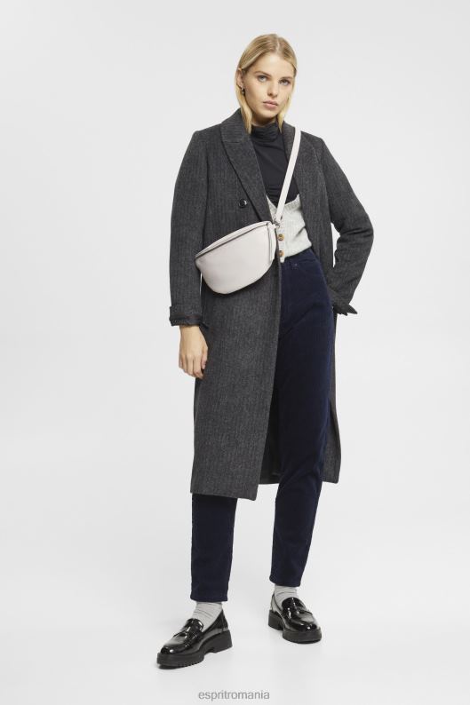 Esprit pantaloni mom fit cu șnur femei marina 2T6N8253 pantaloni