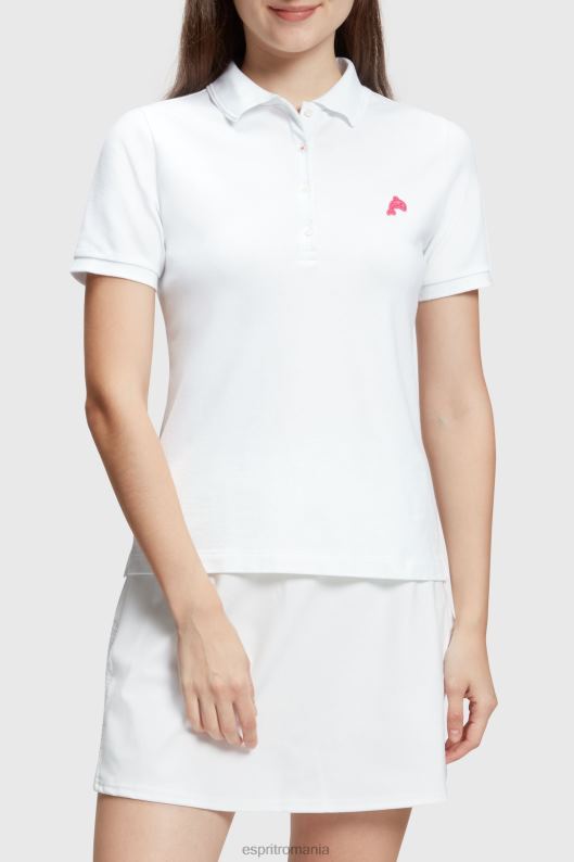 Esprit dolphin tennis club clasic polo femei alb 2T6N8494 polouri