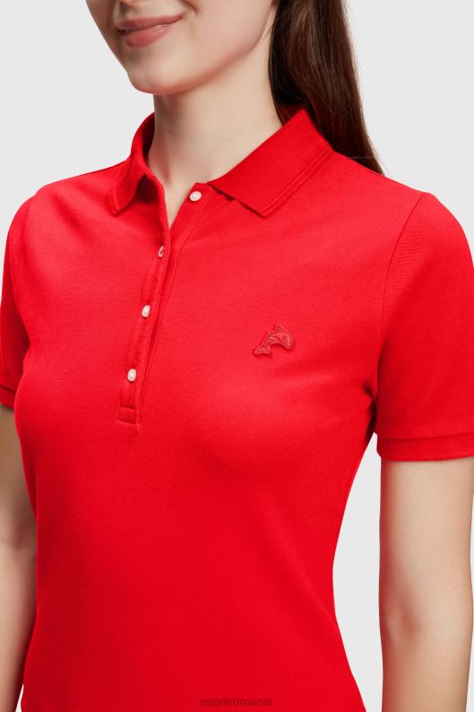 Esprit dolphin tennis club clasic polo femei roșu 2T6N8498 polouri