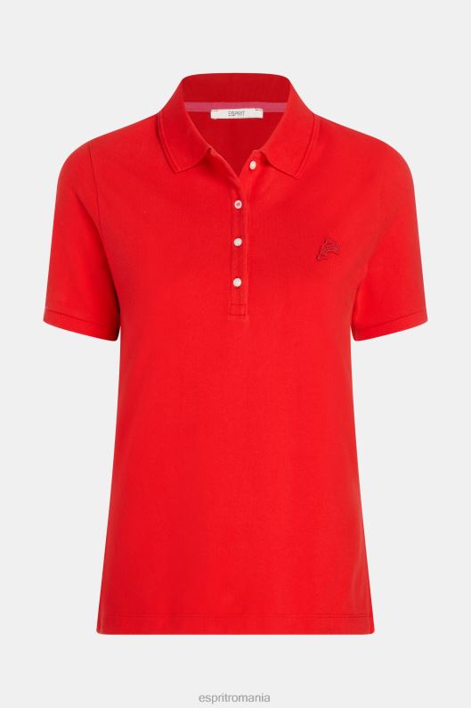 Esprit dolphin tennis club clasic polo femei roșu 2T6N8498 polouri