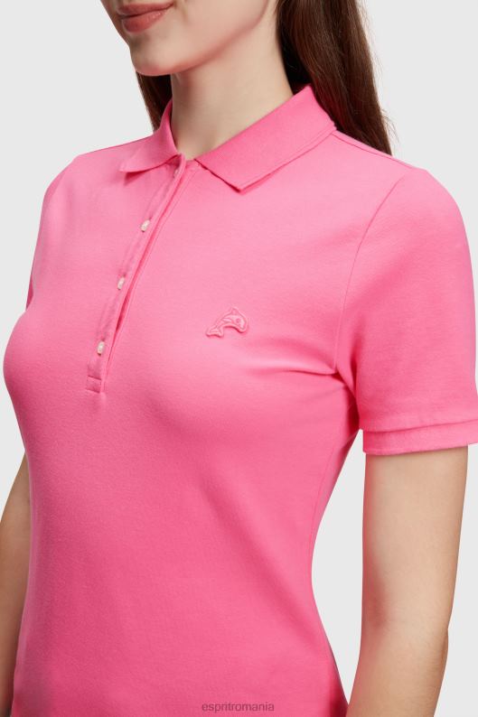 Esprit dolphin tennis club clasic polo femei roz 2T6N8499 polouri