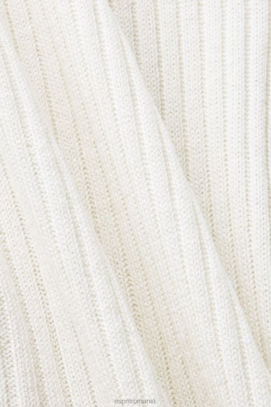 Esprit jumper cu coaste, fără mâneci, amestec de in femei aproape alb 2T6N8108 pulovere