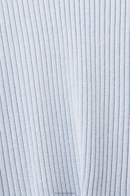 Esprit jumper cu nervuri femei albastru pastel 2T6N8274 pulovere