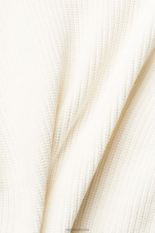 Esprit pulover cu glugă tricot femei aproape alb 2T6N8563 pulovere