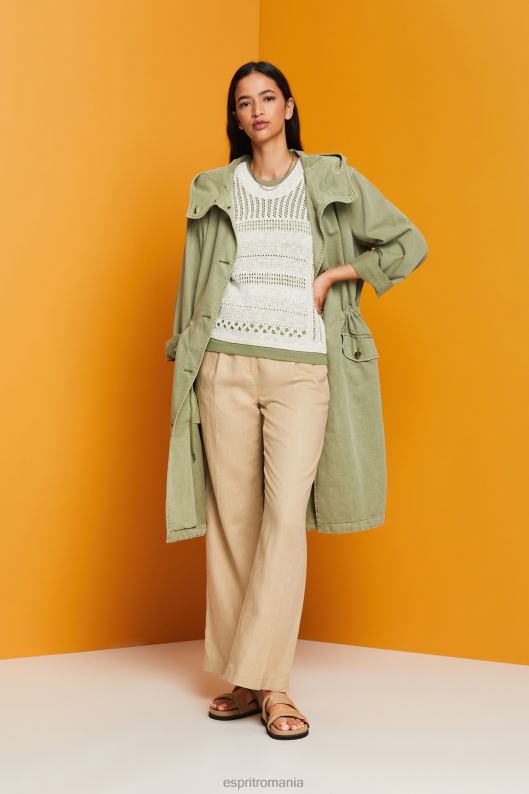 Esprit pulover fără mâneci mouline, amestec de bumbac femei gheaţă 2T6N8107 pulovere