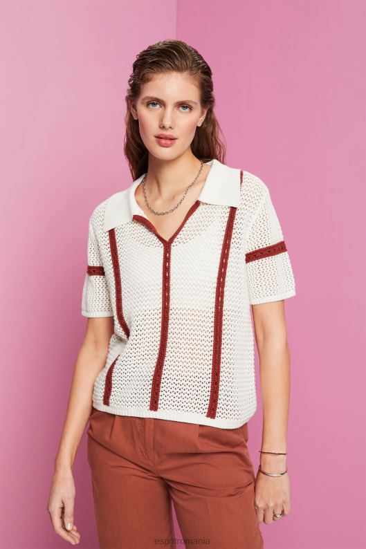 Esprit pulover polo cu mânecă scurtă femei gheaţă 2T6N8105 pulovere