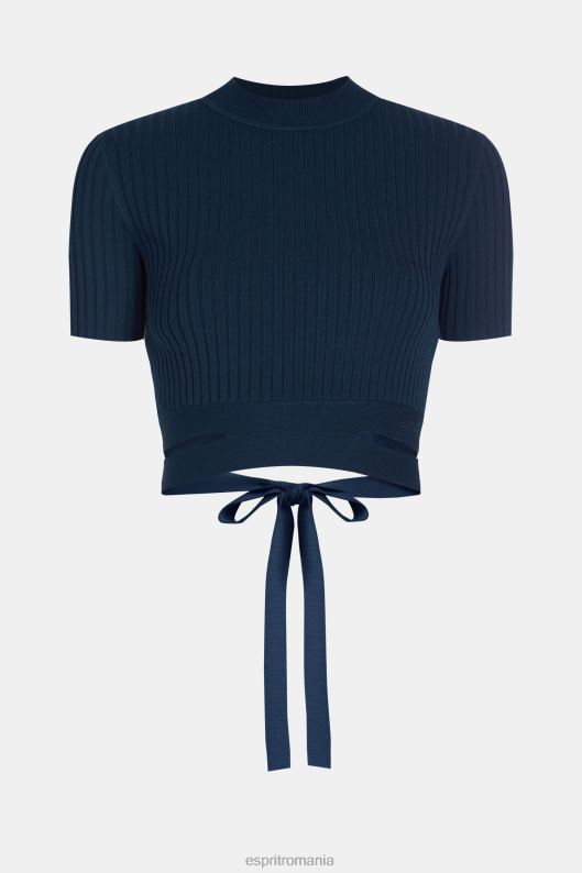 Esprit top plisat femei marina 2T6N8378 pulovere