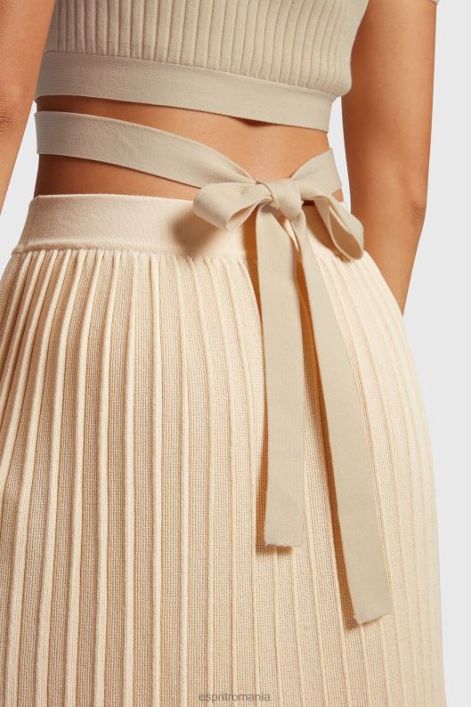 Esprit top plisat femei nisip 2T6N8376 pulovere