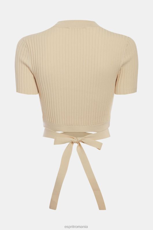 Esprit top plisat femei nisip 2T6N8376 pulovere