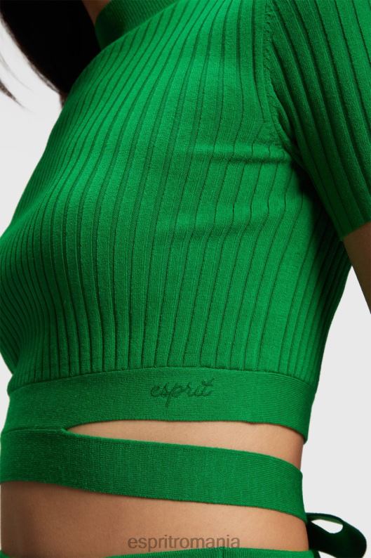 Esprit top plisat femei verde 2T6N8377 pulovere