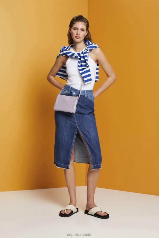 Esprit maiou cu nervuri femei alb 2T6N8281 rezervor