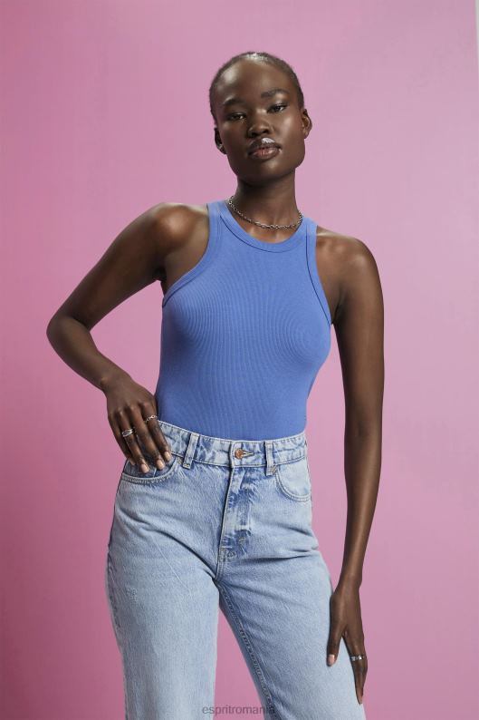 Esprit maiou cu nervuri femei gri albastru 2T6N8284 rezervor