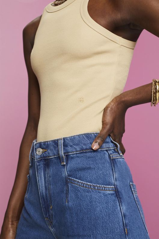 Esprit maiou cu nervuri femei nisip 2T6N8282 rezervor