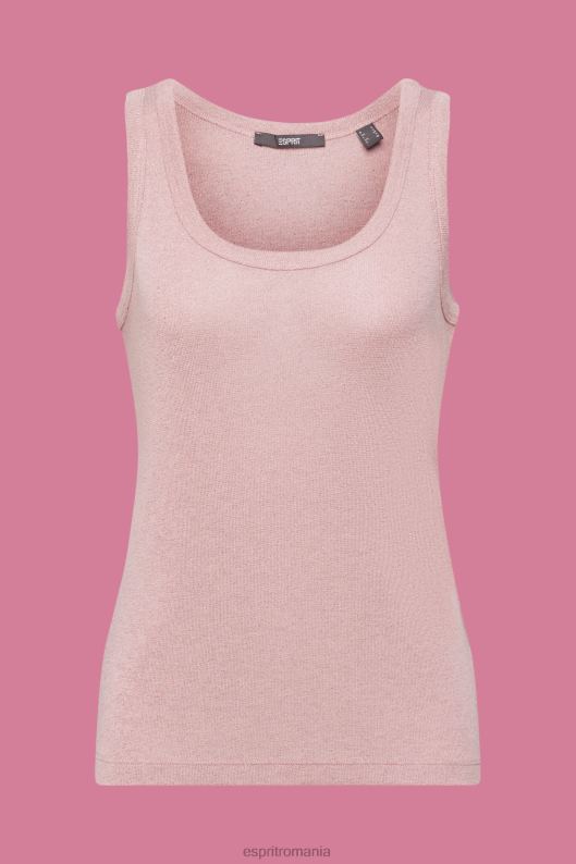 Esprit top cu sclipici fără mâneci femei fard de obraz 2T6N8403 rezervor