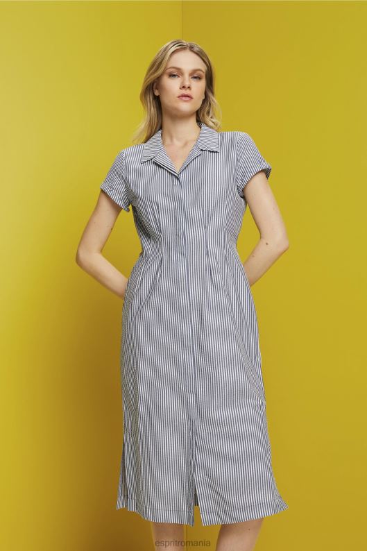 Esprit Rochie cămașă seersucker, 100% bumbac femei marina 2T6N8179 rochii