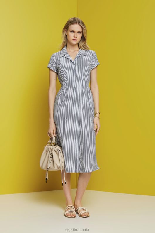 Esprit Rochie cămașă seersucker, 100% bumbac femei marina 2T6N8179 rochii