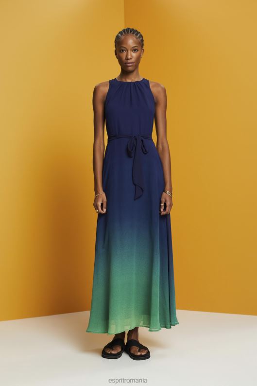 Esprit Rochie maxi fără mâneci, cu model floral peste tot femei marina 2T6N8258 rochii