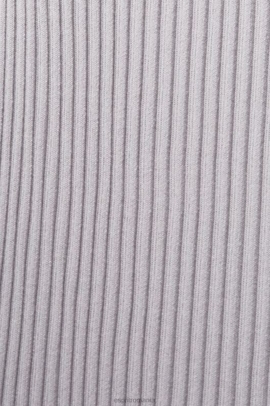 Esprit rochie cu bretele plisate femei gri mediu 2T6N8490 rochii