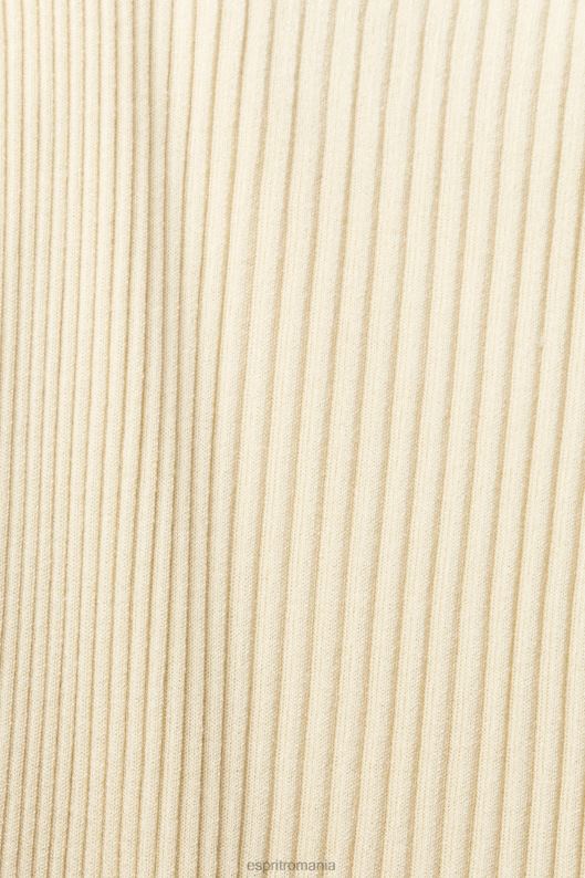 Esprit rochie cu bretele plisate femei nisip 2T6N8492 rochii