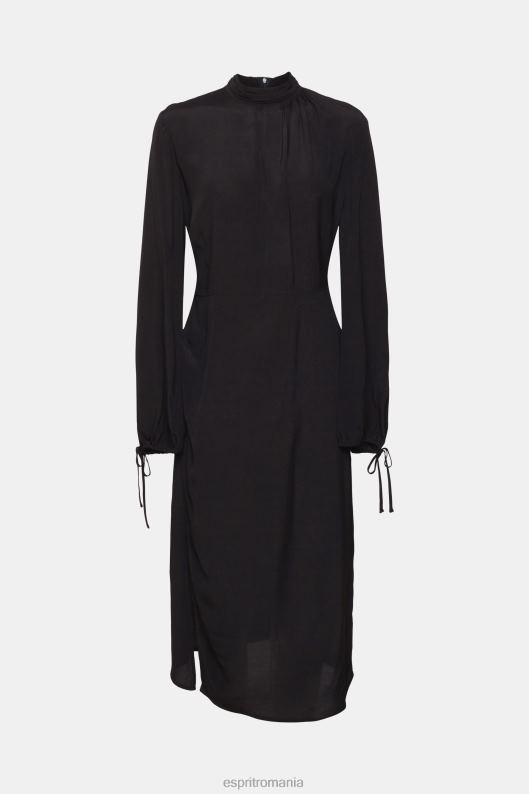 Esprit rochie cu guler ridicat femei negru 2T6N8424 rochii