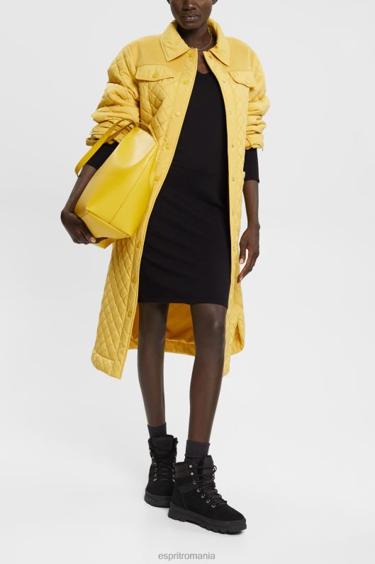 Esprit rochie din tricot cu maneci crapate, lenzing ecovero femei negru 2T6N8442 rochii