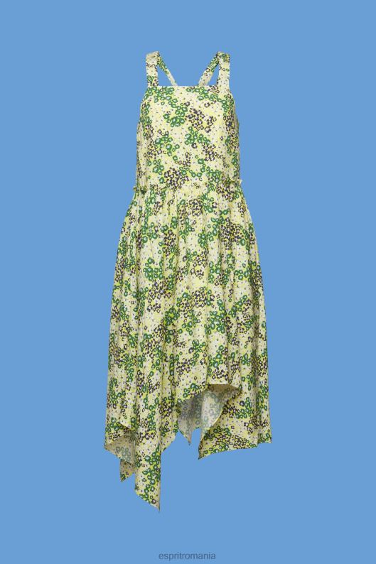 Esprit rochie midi cu imprimeu femei galben 2T6N8237 rochii