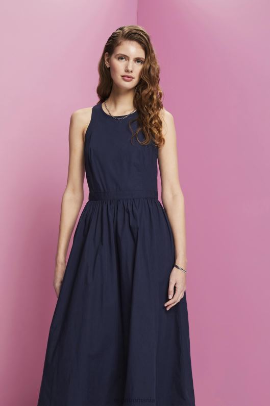 Esprit rochie midi din bumbac femei marina 2T6N8185 rochii