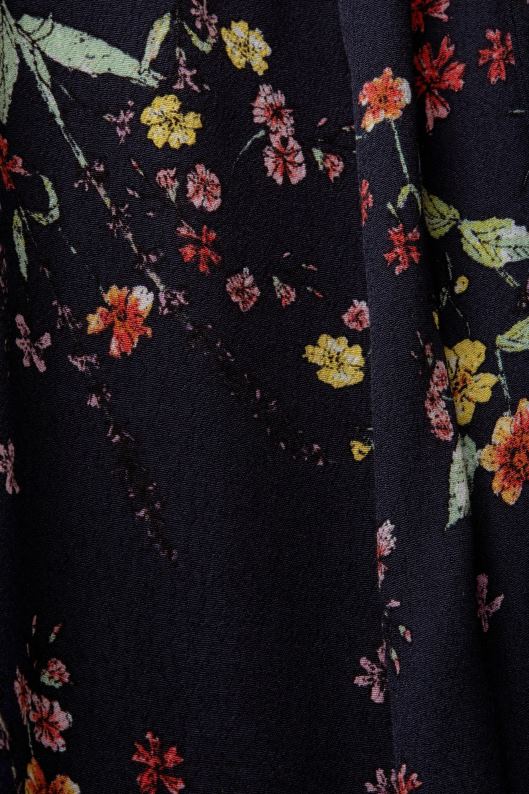 Esprit rochie midi imprimată cu curea cravată femei albastru inchis 2T6N8189 rochii