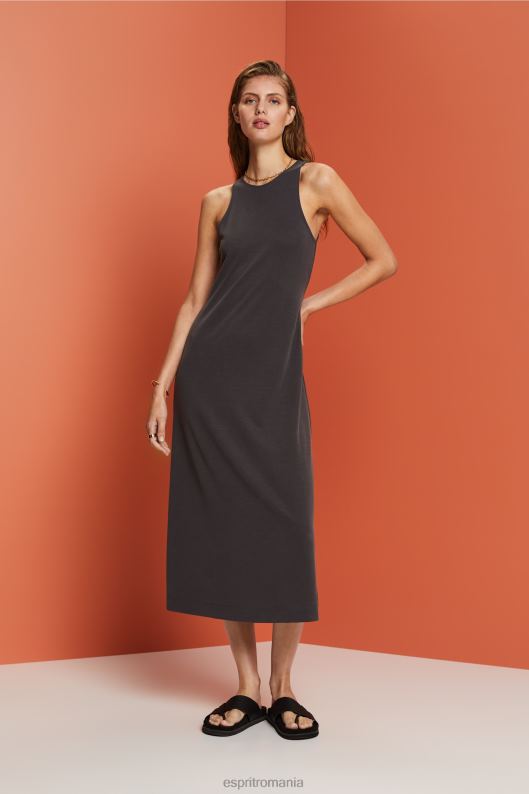 Esprit rochie midi tank cu amestec de modal femei antracit 2T6N852 rochii