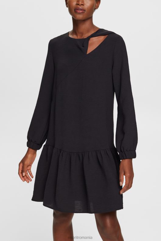 Esprit rochie mini cu decupaj femei negru 2T6N8429 rochii