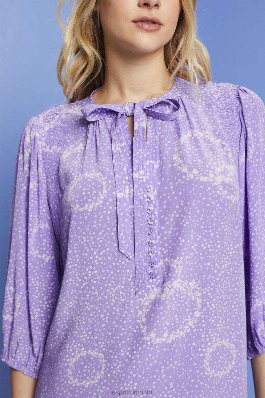 Esprit rochie mini cu model cu papion femei alb 2T6N8230 rochii