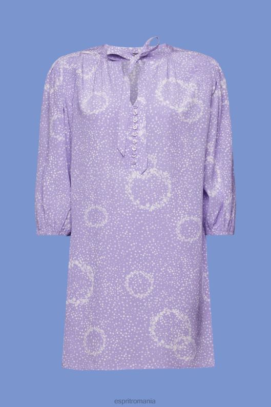 Esprit rochie mini cu model cu papion femei alb 2T6N8230 rochii