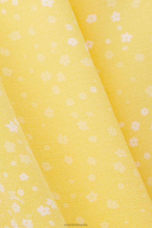 Esprit rochie mini cu model cu papion femei lumină galbenă 2T6N8128 rochii