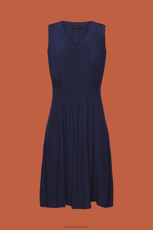 Esprit rochie mini cu talie smocked femei marina 2T6N8228 rochii